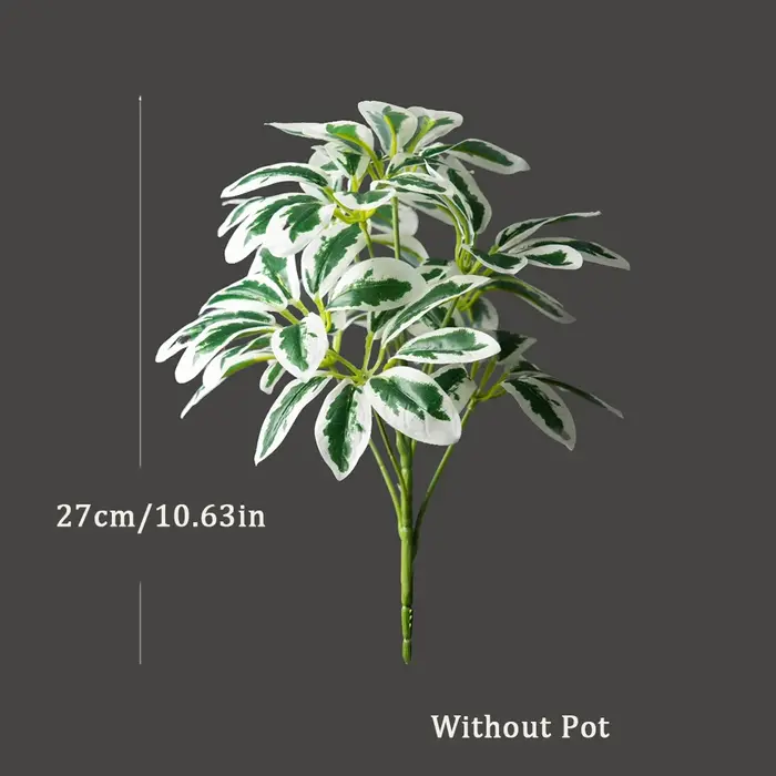 Plantes artificielles Monstera de 27-45 cm, fausse branche de palmier, feuilles de Schefflera en pla