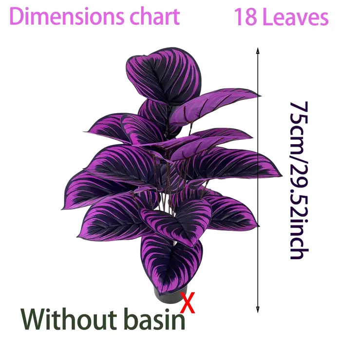 Plantes artificielles violettes élégantes, 1 pièce, idéales pour la maison, le bureau, la décoration