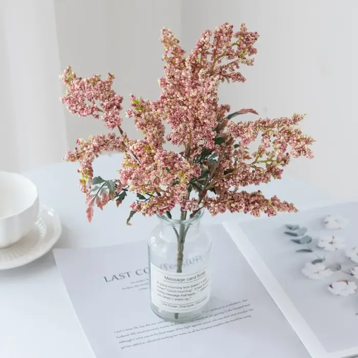 Fleurs artificielles fausse mousse gypsophile Pompon Vases pour la décoration de la maison guirlande de noël mariage accessoires de mariée liquidation