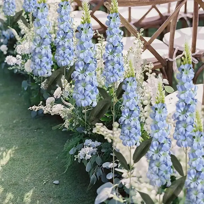 5 pièces fleurs artificielles jacinthe rotin maison salon célébration de mariage extérieur jardin mur boîte-cadeau décor bricolage accessoires
