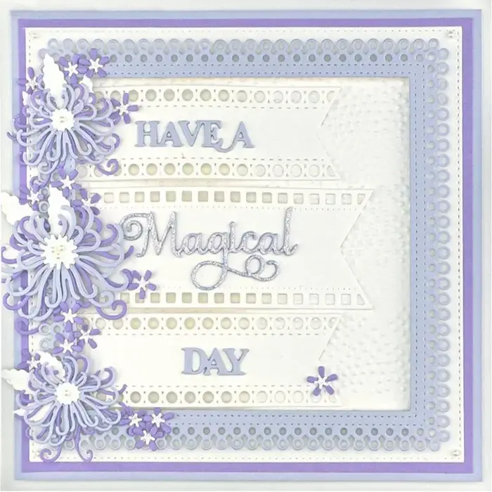 Edger artisanat matrices fée fleur métal