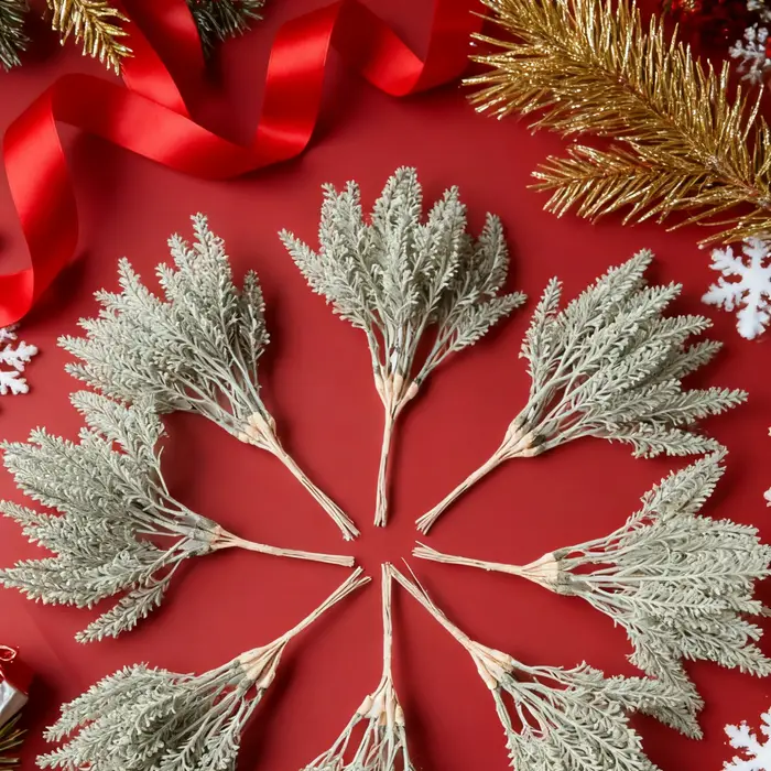 Plantes artificielles Or Faux Blé Oreille Arbre De Noël Décoration Maison Chambre De Mariage Arc Accessoire Décor Bricolage Bonbons Boîte Scrapbook