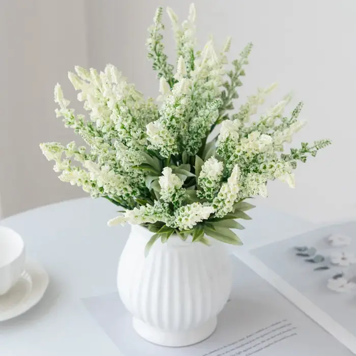 Plantes artificielles fleur de lavande saint valentin en plein air mariage bouquet de mariée maison jardin arc festival bricolage cadeau offre spéciale Decora