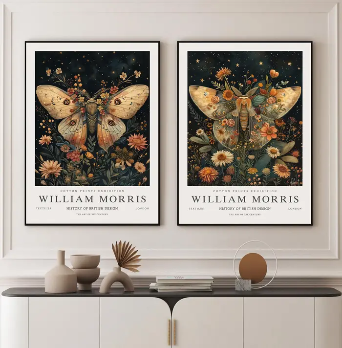 William Morris Animal papillon plante Art fleur colorée abstraite œuvre affiche toile peintures mur Art photos décor à la maison