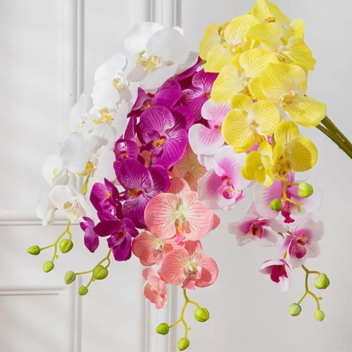 Branches de fleurs artificielles de Phalaenopsis