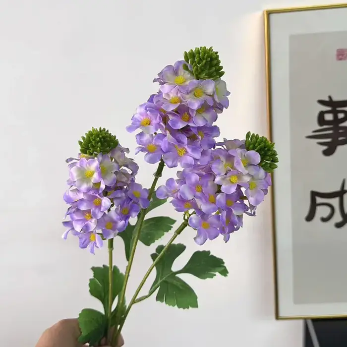 Une branche de fleur d'hortensia artificielle trois têtes Hortensia pour mariage Cneterpieces partie maison décoration florale