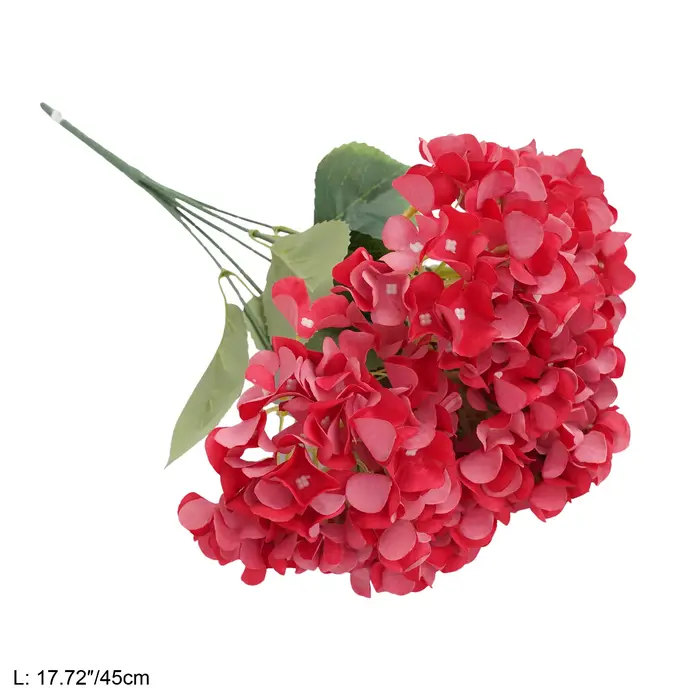Angela A9991 5 Têtes d'hortensias artificiels pour arrangements floraux de mariage