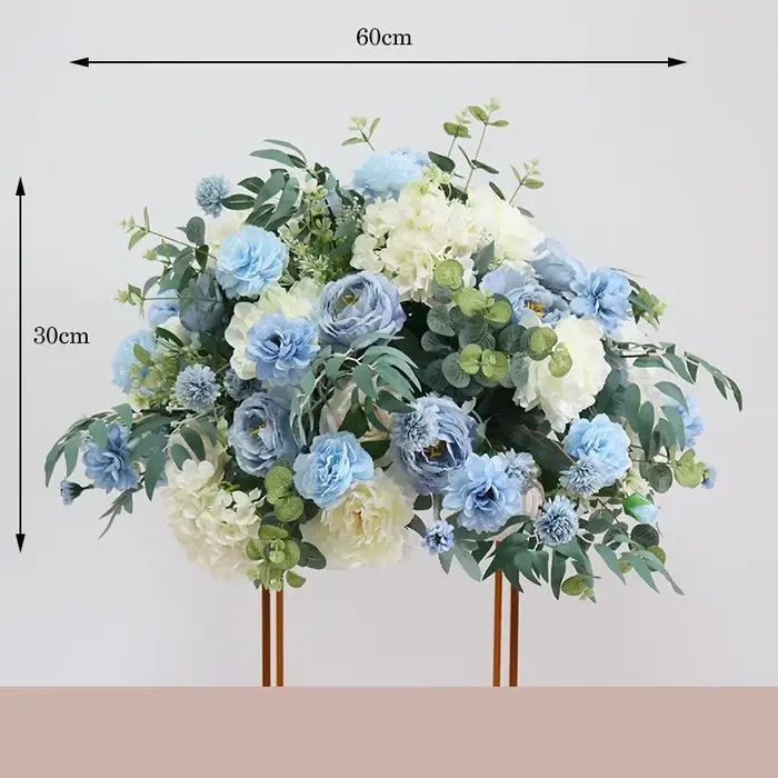 Fleurs artificielles pour décoration de mariage, scène de fête, fleurs de coin, toile de fond, décoration de maison, festival, boule florale