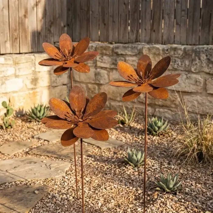 Piquet de jardin en fonte métallique