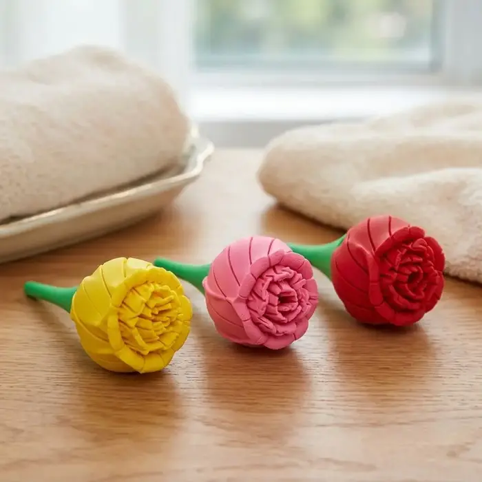 Rose torsadée imprimée en 3D, fleur romantique et déformable, jouet anti-stress, cadeau original, décoration de bureau.
