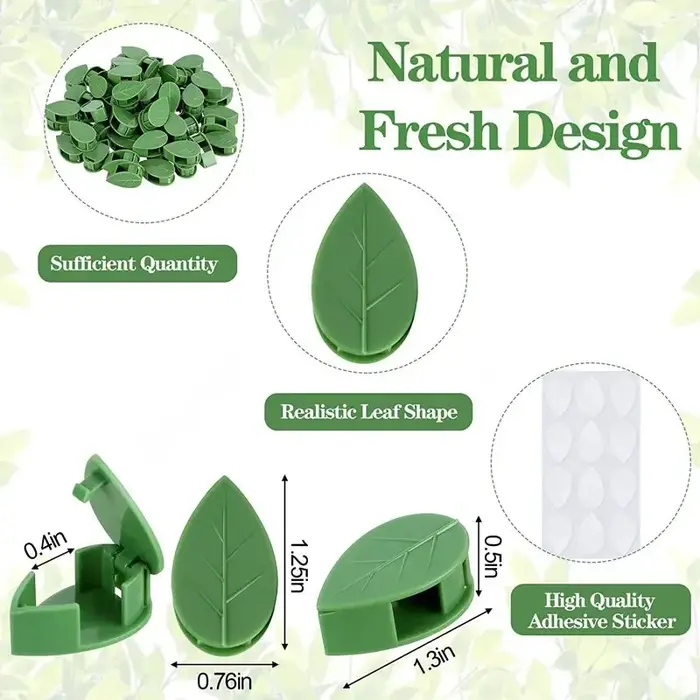Clips de fixation murale pour plantes grimpantes, autocollant en acrylique, crochet auto-adhésif, support de Traction pour plantes de vigne, décoration intérieure et extérieure