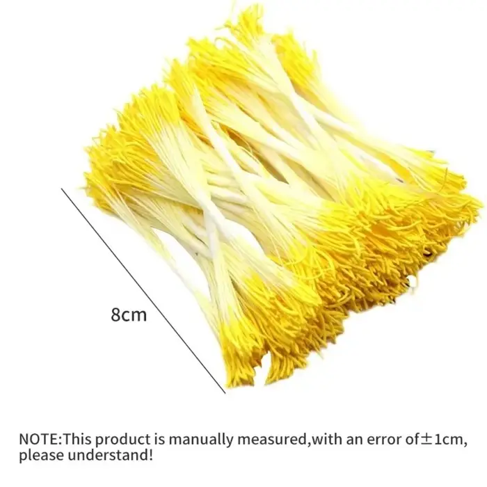 20 Pièces de Pistils Artificiels Goutte d'Eau 8CM 1mm