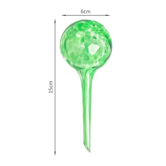 Boule d'arrosage automatique en verre pour plantes colorées, 100ml, en forme d'ampoule d'irrigation
