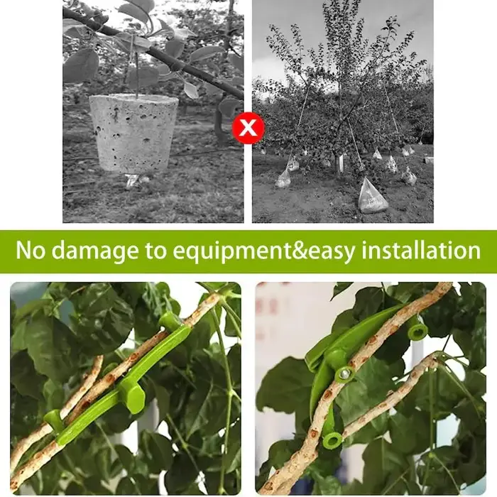 Clips de pliage de branches de plantes réutilisables