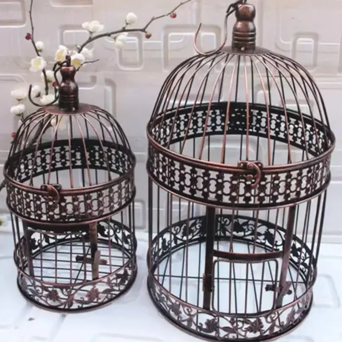 Cage à oiseaux en fer de style européen