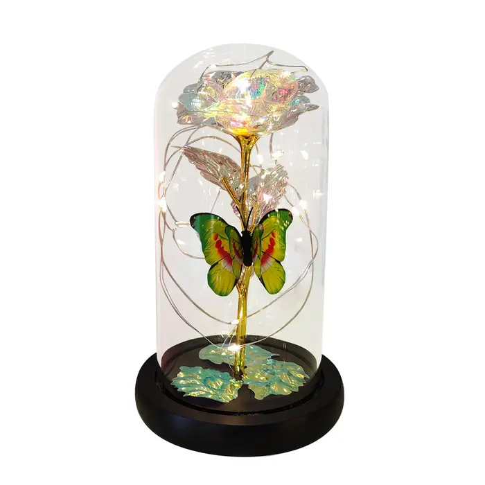 Rose lumineuse artificielle galaxie