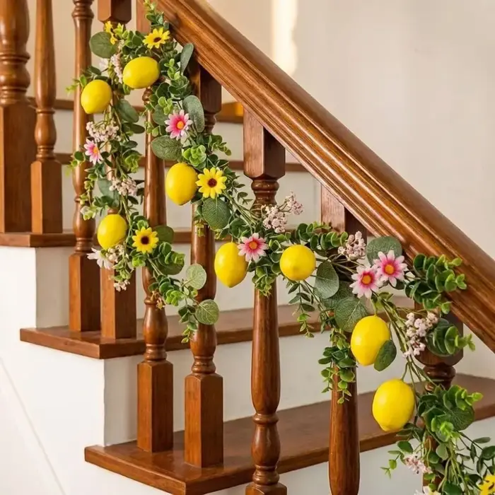 Fleurs en soie, vigne de citron artificielle