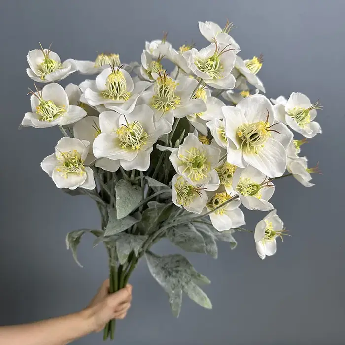 Plante verte artificielle en soie