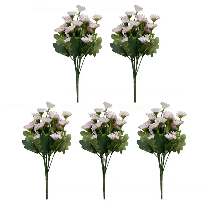 Arrangement de fleurs artificielles Chrysanthème Coucher de soleil pour balcon