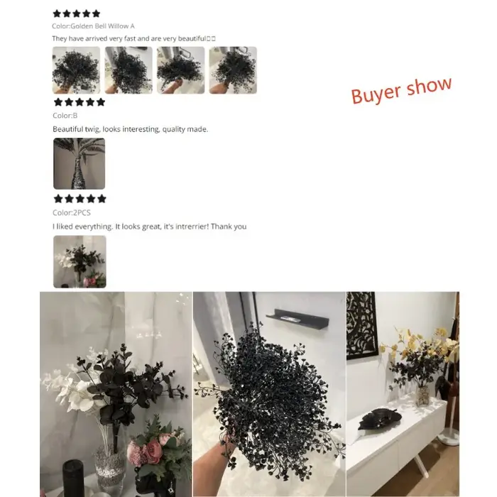 Plante Artificielle Noire d'Halloween