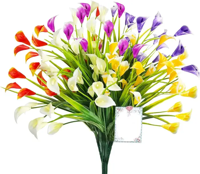 Bouquet de lys artificiels Calla de 33 cm