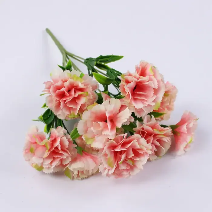 Fleurs artificielles d'oeillet à 11 têtes