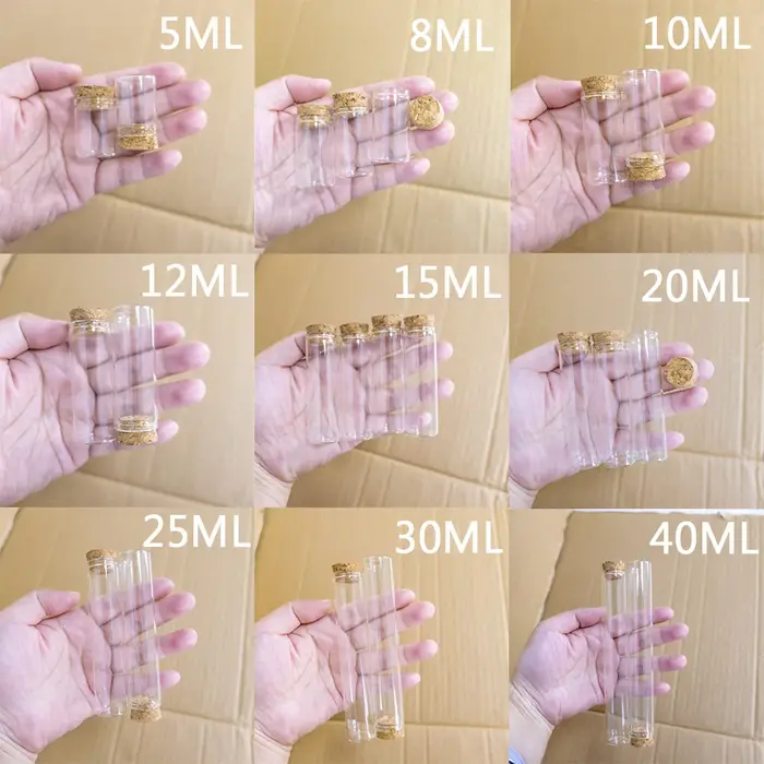 Bouteilles en verre avec bouchon