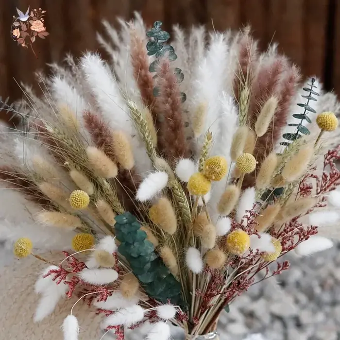 Bouquet de fleurs séchées naturelles
