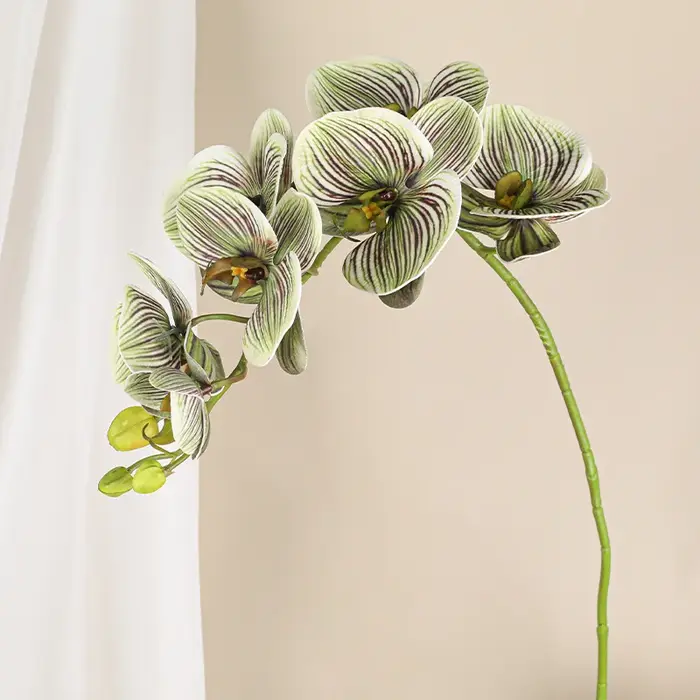 Branche de fleurs artificielles orchidées, accessoires floraux de mariage, décor de table de chambre