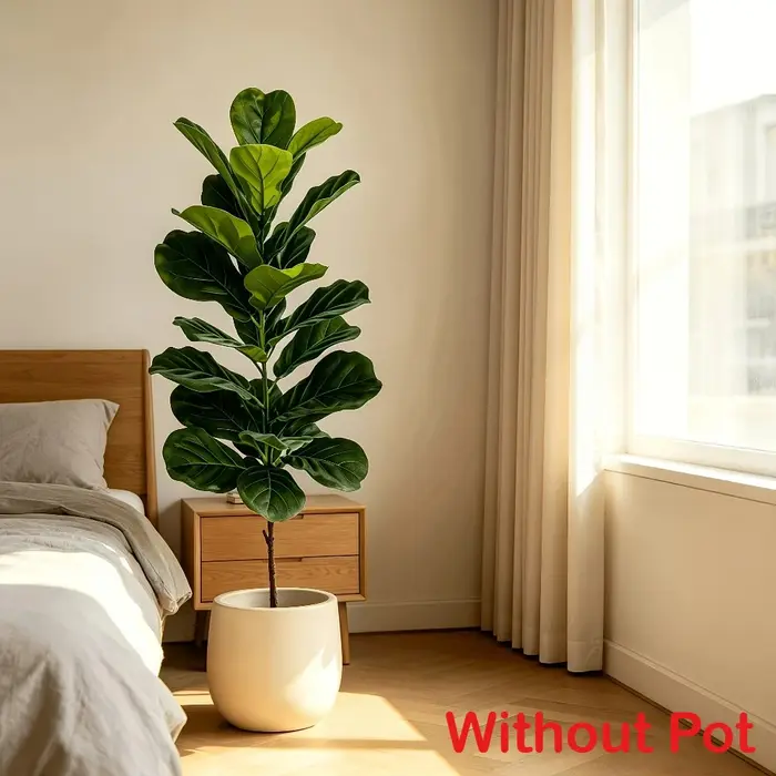 Arbre artificiel Ficus Lyrata, plante tropicale réaliste et luxuriante, pour jardin, cour, villa, hôtel, fête au bord de la piscine