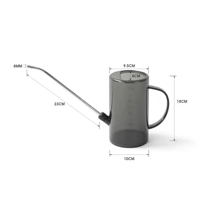 Arrosoir pour plantes avec tête d'arrosage, 2l, longue bouche, arrosoir de fleurs pour plantes d'ext
