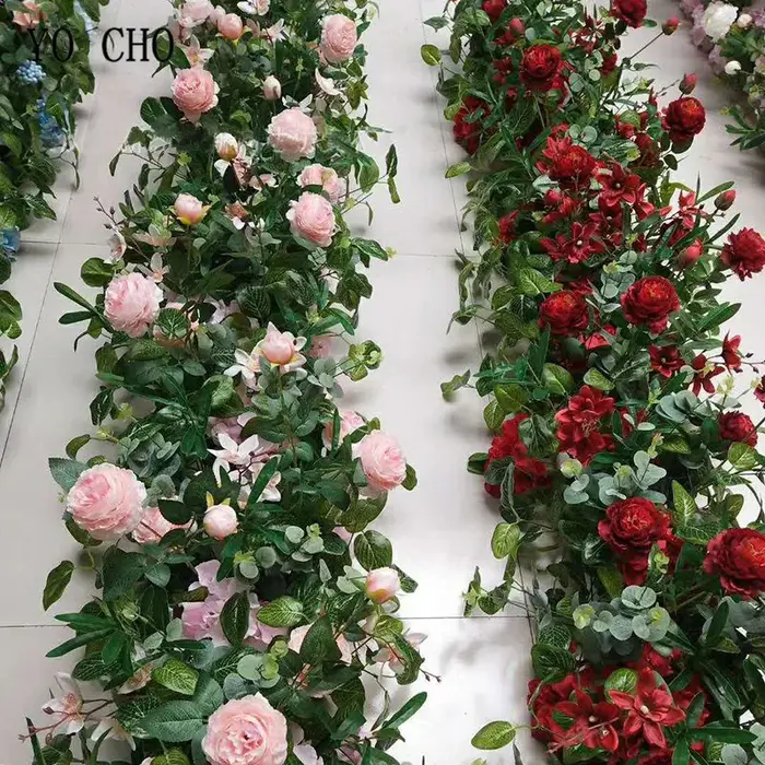 Balance CHO-Fleurs Artificielles Pivoines Blanches et Jaunes