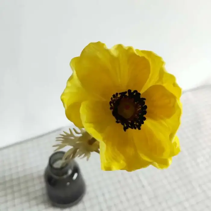 Anémone Rose PU Real Touch pour la décoration de mariage
