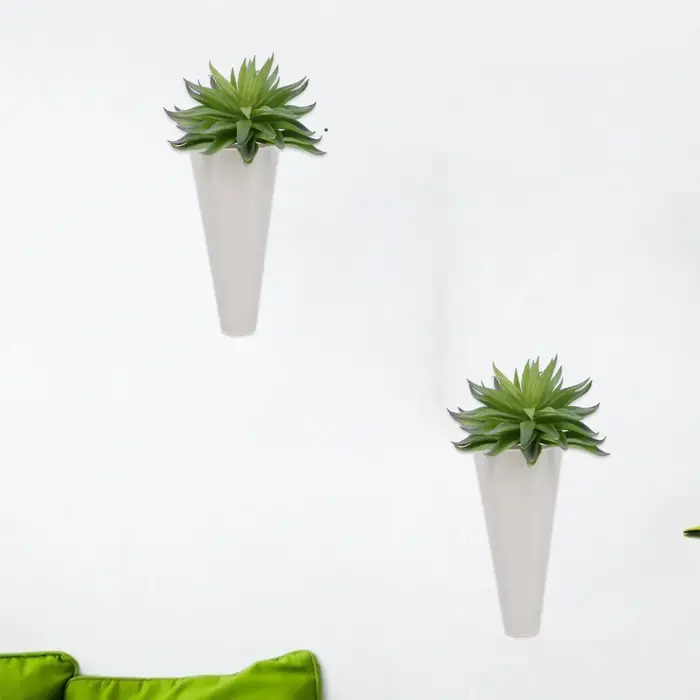 Lot de 6 pots de fleurs suspendus