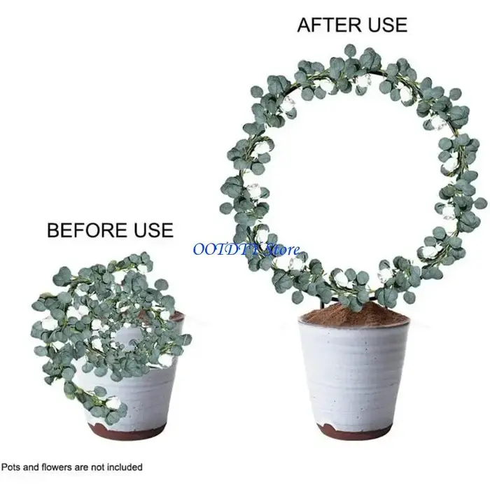 Support rond en fer métallique 367A pour plantes jardin en forme cœur