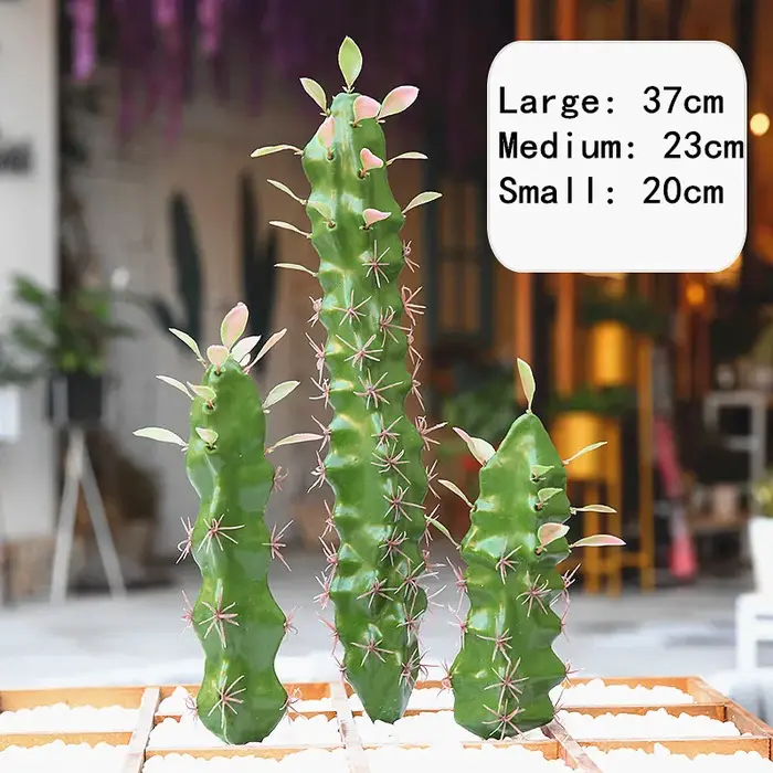 Grand Cactus artificiel fausse fleur succulentes fenêtre jardin décoration bricolage Art embellissement hôtel salon