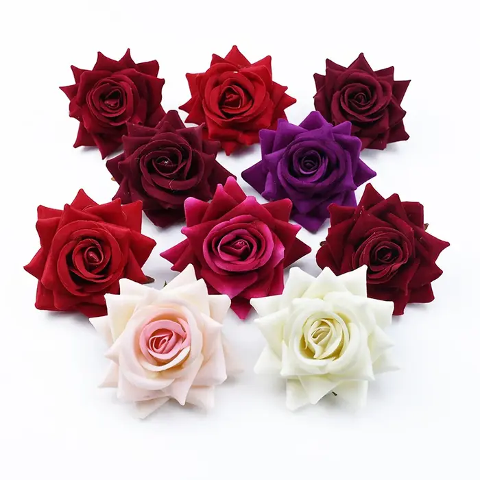 5/10 pièces fleurs artificielles pas cher bricolage cadeaux de saint valentin boîte à bonbons Scrapbook pour mur de mariage décorations de noël pour la maison