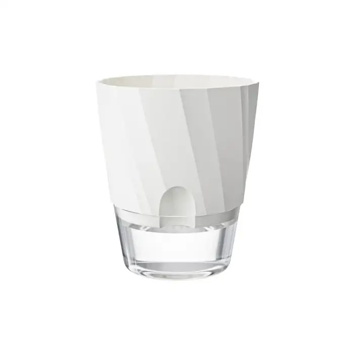 Pot de fleur de radis vert auto-arrosage en plastique Transparent épaissi à usage domestique