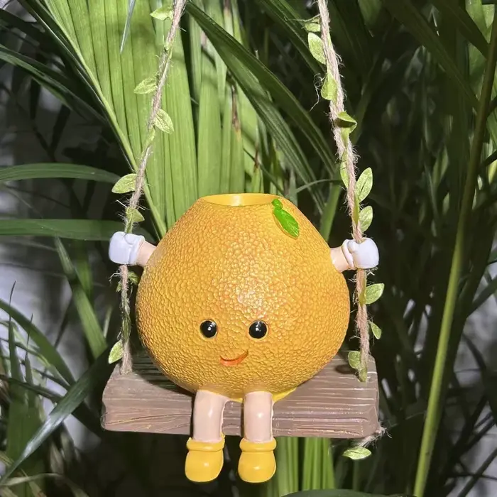 Nouveau pot de fleurs suspendu créatif pour plantes succulentes, décoration artisanale personnalisée