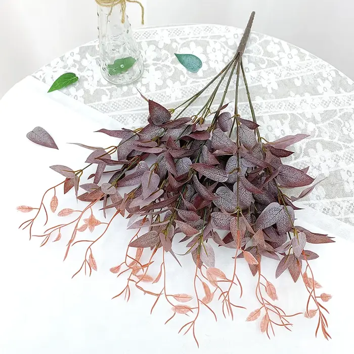 Feuille de plante artificielle en soie