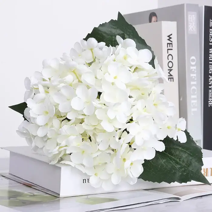 Fleur d'hortensia artificielle 20cm, grande tête de fleur, Simulation de style européen, 11 fourchet