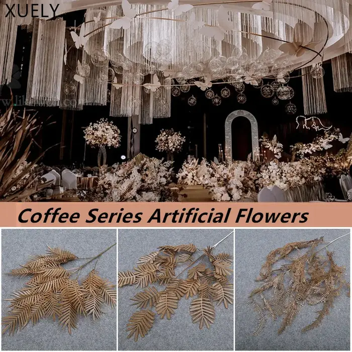 Plantes artificielles série marron/café
