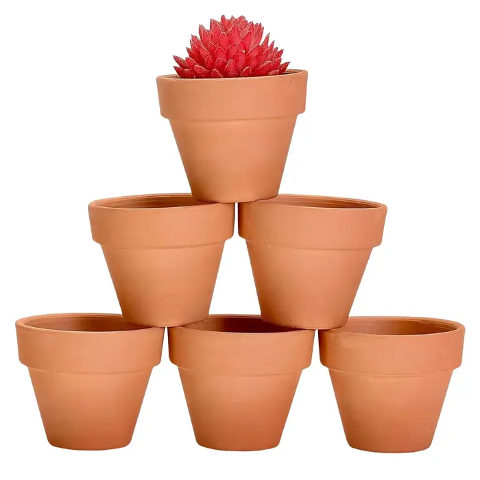 Pots de fleurs en terre cuite de 4 pouces
