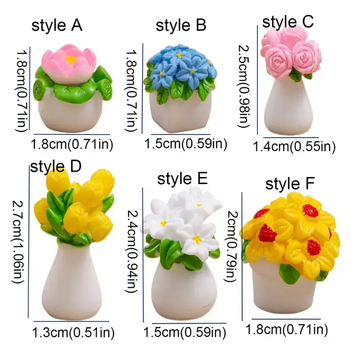Plantes en pot de simulation colorées
