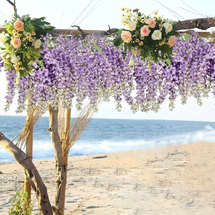 Guirlande de glycine suspendue de fleurs artificielles