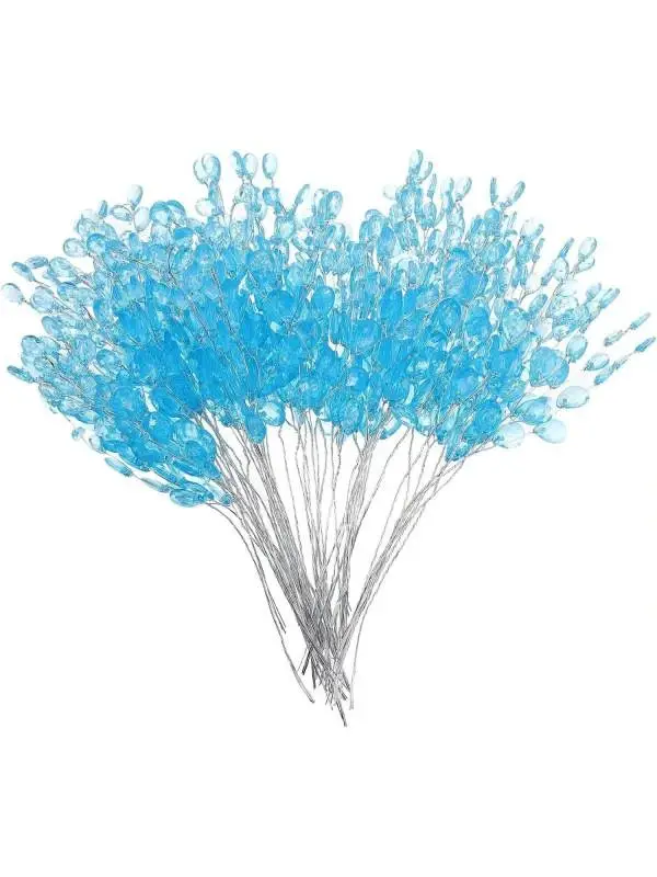 5/10pcs Fleur Artificielle Acrylique Gouttelette D'eau À La Main De Noël Halloween Chambre Décor Mariage Mariée Bouquet En Épingle À Cheveux BRICOLAGE Cadeaux