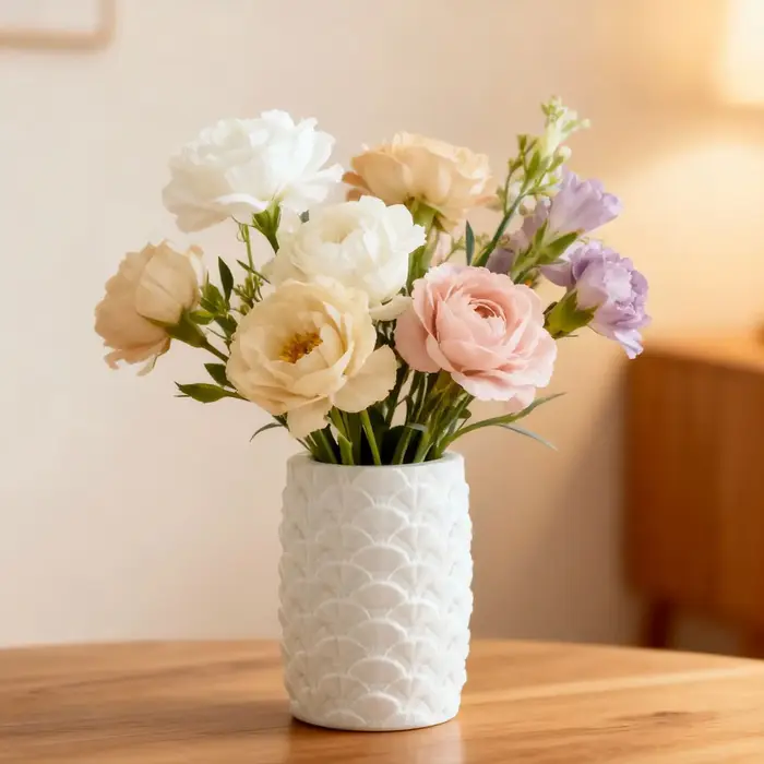 Moule en silicone DIY pour pot de fleurs en résine époxy à motifs de pétales