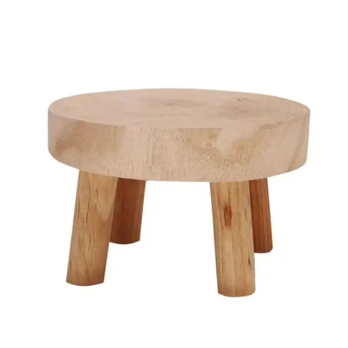 Tendance chaude-Mini tabouret en bois présentoir plante support décoratif