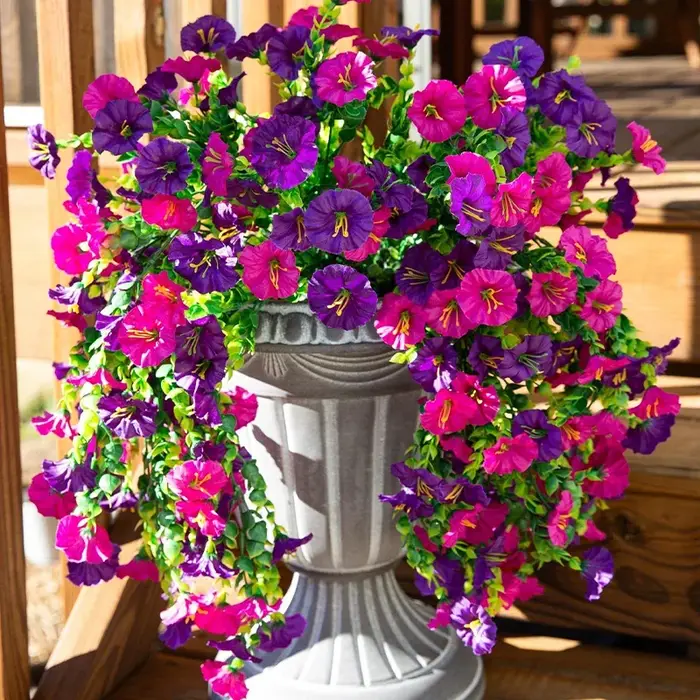 Fleurs artificielles suspendues de gloire du matin