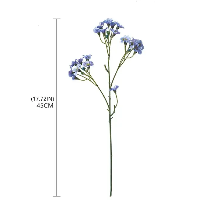 3 fourchettes/Bouquet de fleurs artificielles en soie